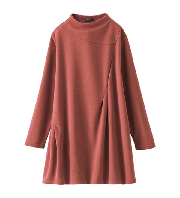 BELLUNA（ベルーナ）の「ボトルネック切替デザインチュニック（チュニック）」｜詳細画像