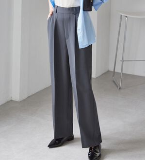 RANAN（ラナン）の「【選べる２丈】機能付！美脚シルエットセンタープレスワイドパンツ（フルレングスパンツ）」｜詳細画像