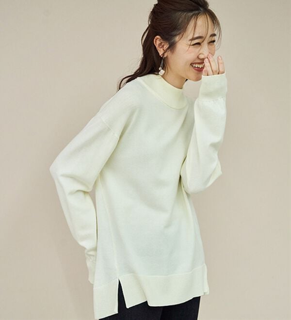BELLUNA（ベルーナ）の「＜極み編＞肌心地ふんわりハイネックニット（ニット・セーター）」｜詳細画像