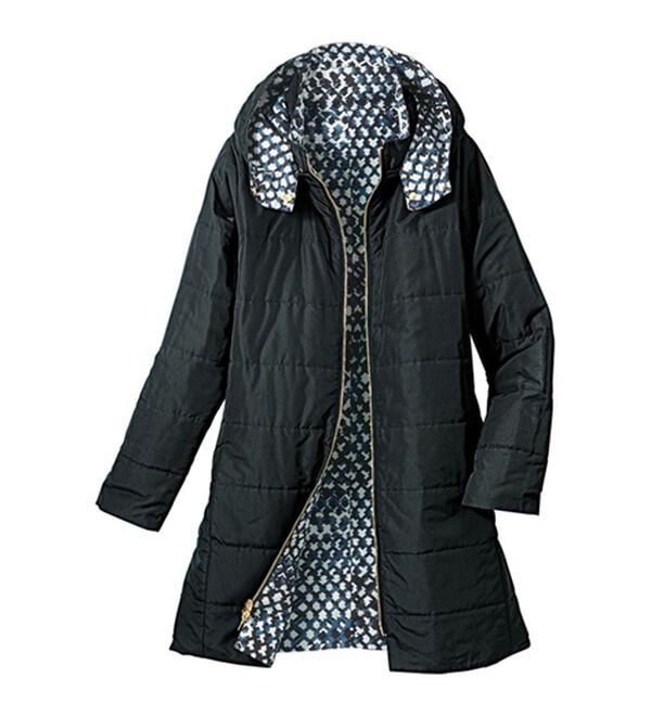 VINNO（ヴィノ）の「ＴＨＩＮＤＯＷＮ（Ｒ）はっ水リバーシブルコート（ロングコート）」｜詳細画像