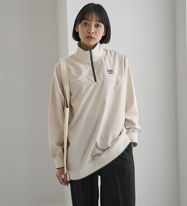 BELLUNA（ベルーナ）の「＜ｕｍｂｒｏ＞ハーフジッププルオーバー（カットソー）」｜詳細画像