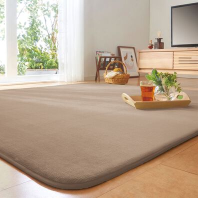 iellio（イエリオ）の「ふっくらはっ水洗えるフランネルラグ（カーペット）」