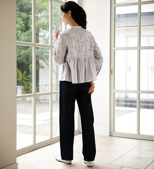 ルフラン（ルフラン）の「【２色組】２デザインのたっぷり刺しゅうブラウス（ブラウス）」｜詳細画像