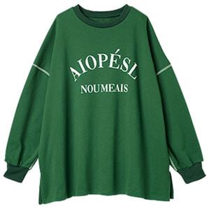 RANAN（ラナン）の「ビッグカレッジロゴスウェット（トレーナー・スウェット）」｜グリーン