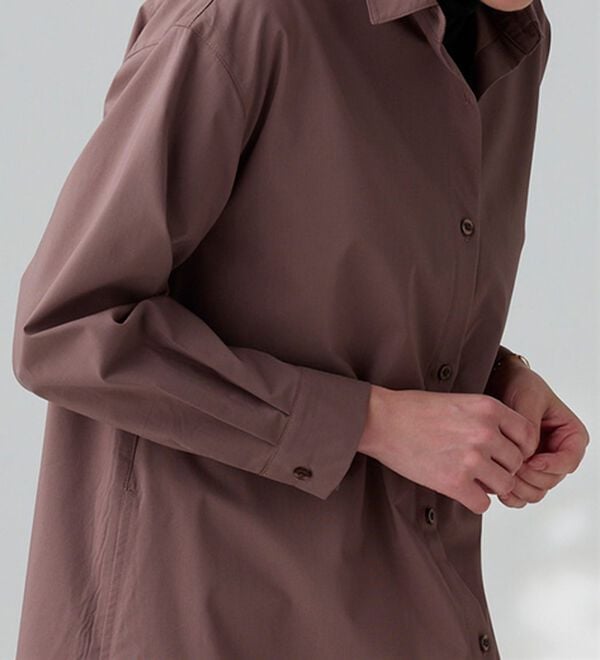 BELLUNA（ベルーナ）の「＜ＳＯＬＯＴＥＸ（Ｒ）＞ストレッチシャツワンピース（シャツワンピース）」｜詳細画像