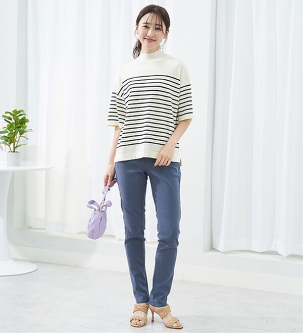 BELLUNA（ベルーナ）の「ゆるフィットスキニーパンツ（フルレングスパンツ）」｜詳細画像