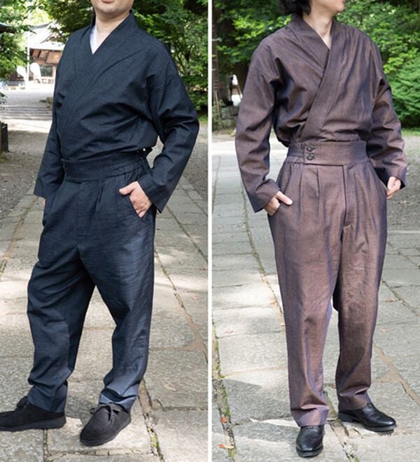 「三河木綿和風着物スーツ「翠」（メンズ和装・浴衣・和装グッズ）」｜詳細画像