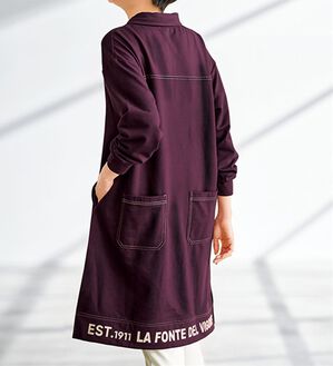 BELLUNA（ベルーナ）の「＜ＦＩＬＡ＞配色ステッチバックポケット使いワンピース（その他ワンピース）」｜ワイン