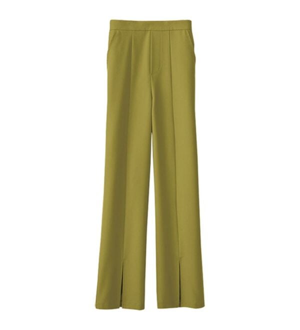 BELLUNA（ベルーナ）の「錯覚美脚！裾スリットセミワイドパンツ（フルレングスパンツ）」｜詳細画像