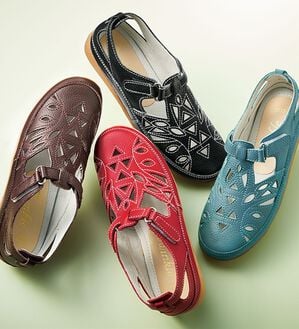 ルフラン（ルフラン）の「４Ｅ牛革ゆったりコンフォートシューズ（サンダル・ミュール）」｜詳細画像