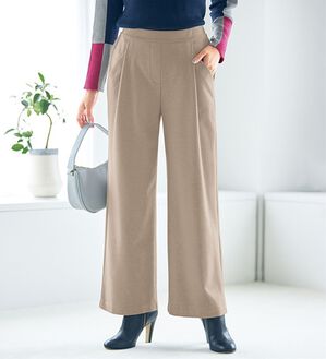 VINNO（ヴィノ）の「ウール調あったかワイドパンツ（ワイドパンツ・ガウチョ）」｜詳細画像