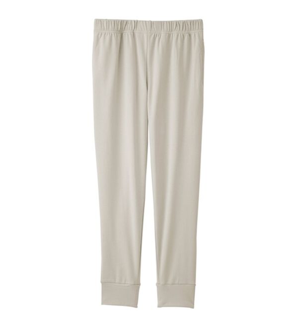 YU'NOW（ユナウ）の「【２点セット】コットン１００％ウエストドローストリングプルオーバー上下セット（パジャマ・ルームウェア）」｜詳細画像