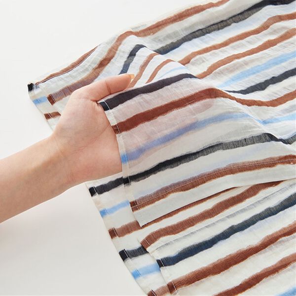 RANAN（ラナン）の「配色ストライプシャツ（シャツ）」｜詳細画像