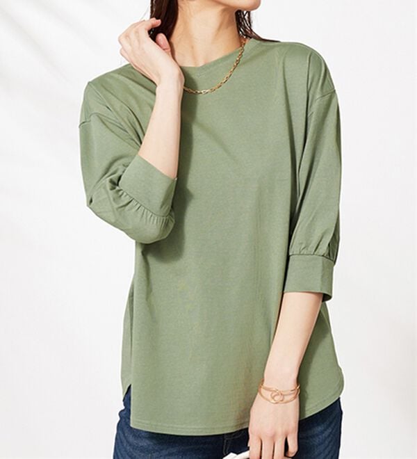 BELLUNA（ベルーナ）の「ひんやり！綿１００％キシリトールプリントチュニック（チュニック）」｜詳細画像