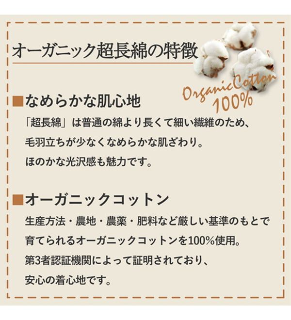 BELLUNA（ベルーナ）の「オーガニック超長綿１００％プルオーバー（カットソー）」｜詳細画像