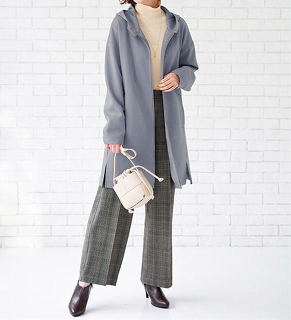 BELLUNA（ベルーナ）の「衿デザインロング丈パーカー（パーカー）」｜詳細画像