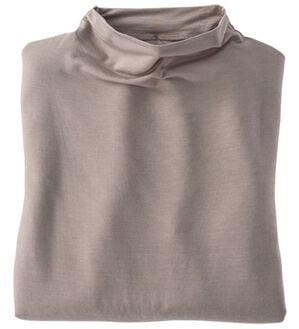 BELLUNA（ベルーナ）の「なめらかテンセル（ＴＭ）繊維ボトルネックプルオーバー（カットソー）」｜ローズグレー