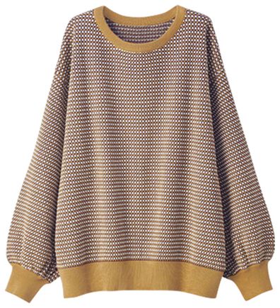 BELLUNA（ベルーナ）の「ジャカード素材パフスリーブプルオーバー（ニット・セーター）」