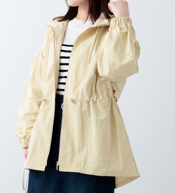 BELLUNA（ベルーナ）の「スピンドル使いショート丈パーカー（ハーフコート）」｜詳細画像