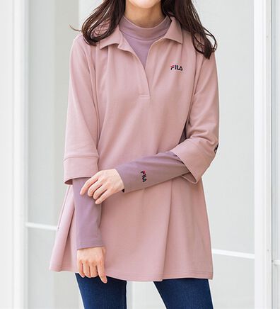 ルフラン（ルフラン）の「＜ＦＩＬＡ＞プルオーバー付スキッパーポロ（アンサンブル）」