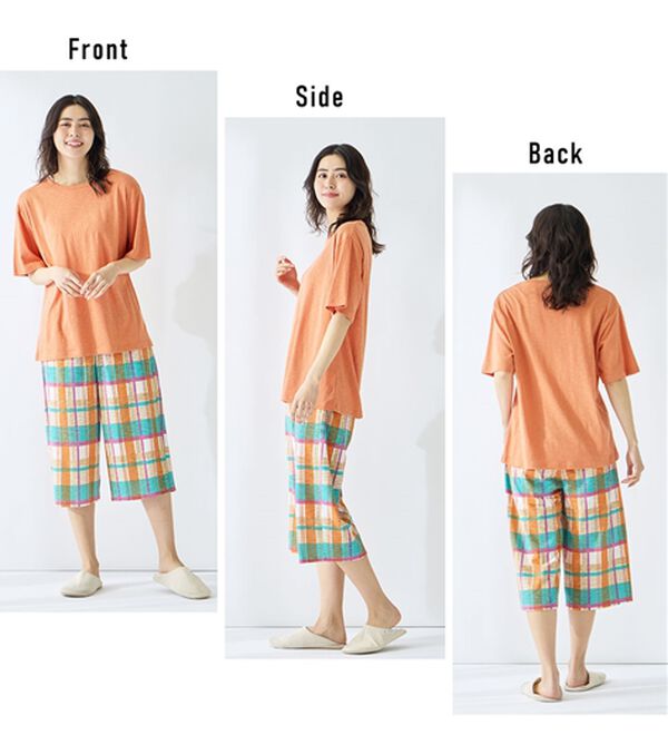 LAVIENNE（ラヴィエンヌ）の「ゆる涼カットソールームウェア（パジャマ・ルームウェア）」｜詳細画像