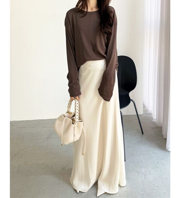 GeeRA（ジーラ）の「着回し自在！スラブシアートップス（カットソー）」｜詳細画像