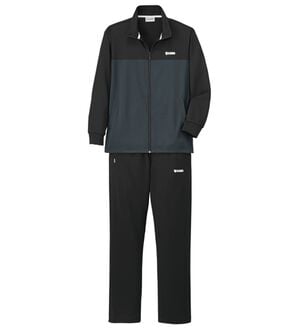 「＜ケースイス＞配色ＵＶジャージ上下セット（メンズゴルフウェア）」｜ブラックセット