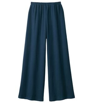 LAVIENNE（ラヴィエンヌ）の「【医師オススメ】着回し自在ワイドパンツ（パジャマ・ルームウェア）」｜ネイビー