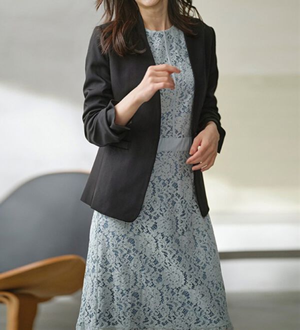 RANAN（ラナン）の「配色デザインレースワンピース（その他ワンピース）」｜詳細画像