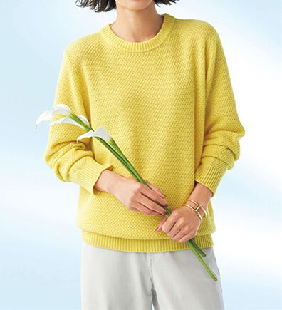 BELLUNA（ベルーナ）の「ずっとさわっていたくなる　ウールカシミヤセーター（ニット・セーター）」
