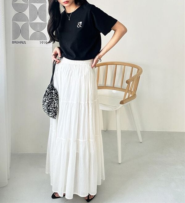 GeeRA（ジーラ）の「アンドハート刺しゅうＴシャツ（Tシャツ）」｜詳細画像