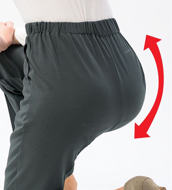 ルフラン（ルフラン）の「【３本組】日本製新お手入れラク！上品パンツ（フルレングスパンツ）」｜詳細画像