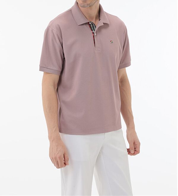 「＜アーノルド　パーマー＞ワンポイント刺しゅう鹿の子ポロシャツ（長袖・半袖）（メンズポロシャツ）」｜詳細画像