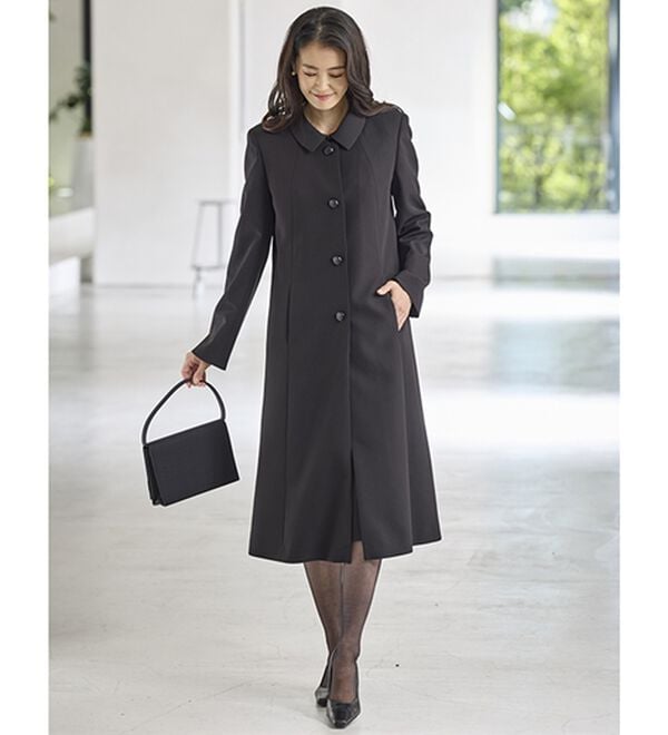 BELLUNA（ベルーナ）の「はっ水加工フォーマルコート（ライナー付）（ブラックフォーマル（喪服・礼服））」｜詳細画像