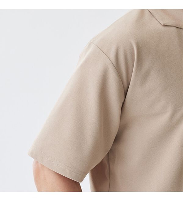 4つの機能付】カットジョーゼットオープンカラーシャツ - ベルーナ【公式】