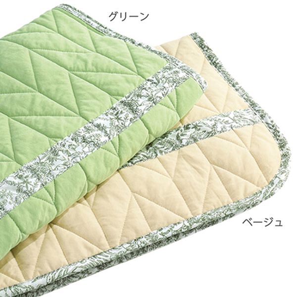 「綿１００％ヘリンボーンキルトセンターソファカバー（ソファーカバー）」｜詳細画像