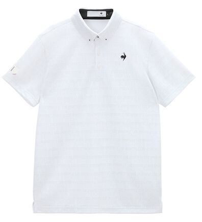 「＜ルコック＞ロゴボーダー柄半袖シャツ（メンズシャツ）」