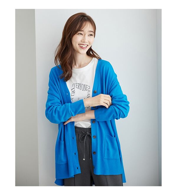 BELLUNA（ベルーナ）の「ふんわりカシミヤタッチニットカーディガン（ニットカーディガン）」｜詳細画像