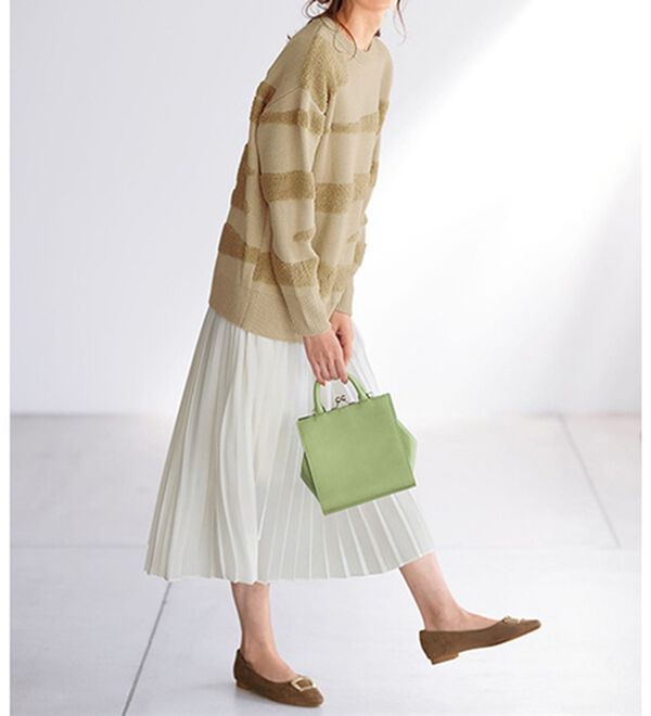 BELLUNA（ベルーナ）の「ゆるっと感が可愛い波柄ジャカードセーター（ニット・セーター）」｜詳細画像