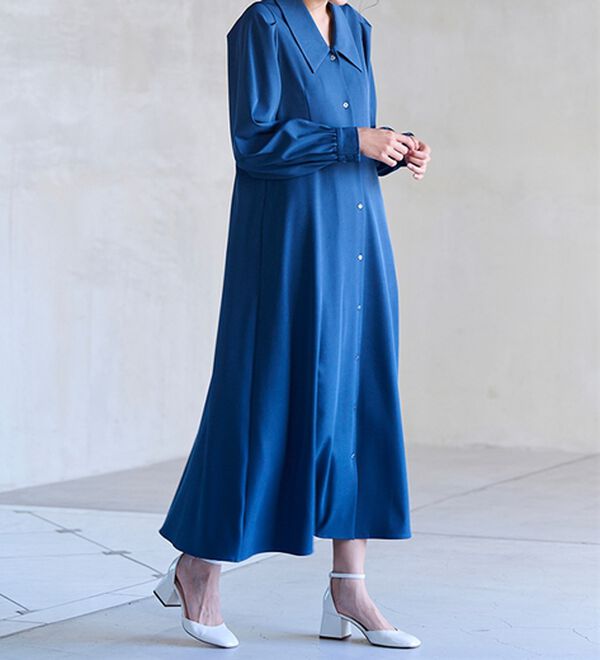 クラシカルカラーシャツワンピ - ベルーナ【公式】