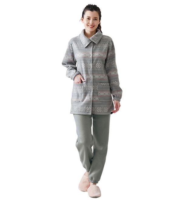 LAVIENNE（ラヴィエンヌ）の「ソフトでかるぽかフリースパジャマ（パジャマ・ルームウェア）」｜詳細画像