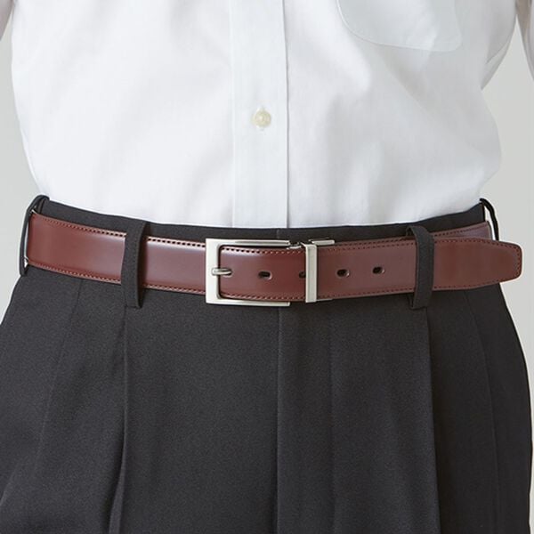 「【２本組】＜クロコダイル＞リバーシブルベルト（メンズベルト）」｜詳細画像