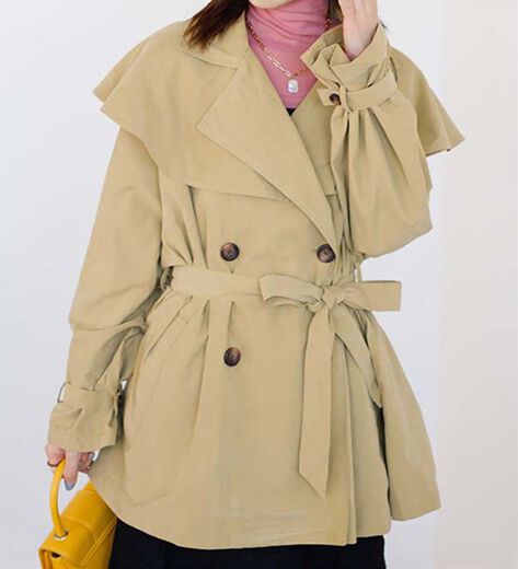 ポンチョトレンチコート