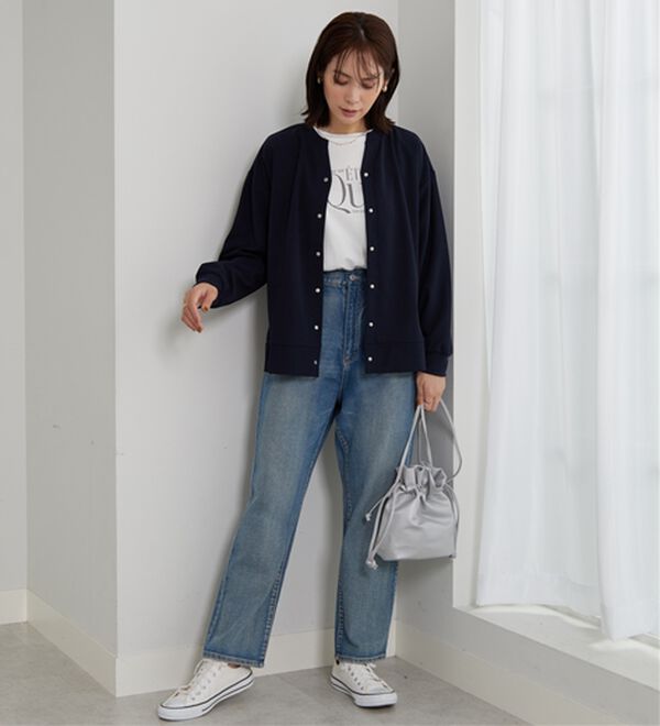 BELLUNA（ベルーナ）の「ジョーゼット素材スキッパーカーディガン（その他カーディガン）」｜詳細画像