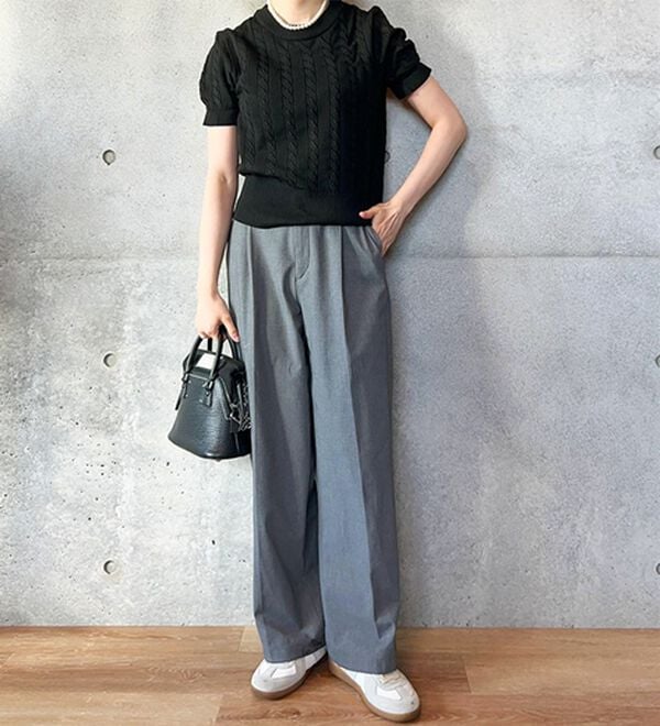 GeeRA（ジーラ）の「ケーブル編みニットトップス（ニット・セーター）」｜詳細画像