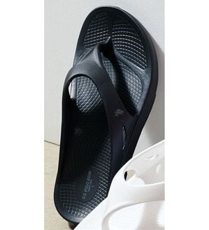 RANAN（ラナン）の「＜Ｕ．Ｓ．ＰＯＬＯ　ＡＳＳＮ．（ユーエス　ポロ　アッスン）＞リアクティベーションサンダル（サンダル・ミュール）」｜ブラック