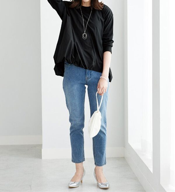 BELLUNA（ベルーナ）の「【Ｌａｇｒｉｌｕａ】斜め切替バルーンプルオーバー（カットソー）」｜詳細画像