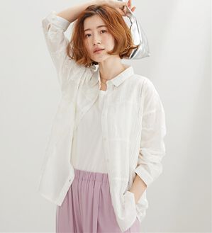 BELLUNA（ベルーナ）の「<INDIA>パッチワークレースブラウス（ブラウス）」｜オフ白