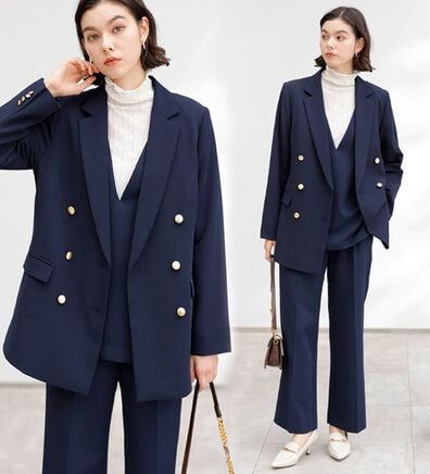 GeeRA（ジーラ）の「【入卒式/セレモニー】着回しベスト＆ジャケットセットスーツ（パンツスーツ）」