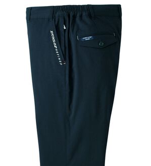 「＜ダンロップ・リファインド&times;コムルヴァン・オム＞７得アクティブチノパンツ（メンズフルレングスパンツ）」｜ネイビー
